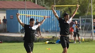 PIOJO Y DE LA NAVA UNIONISTAS ENTRENO