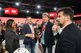 Nuria Rubio, Javier Alfonso Cedón, Carlos Martínez y Luis Tudanca