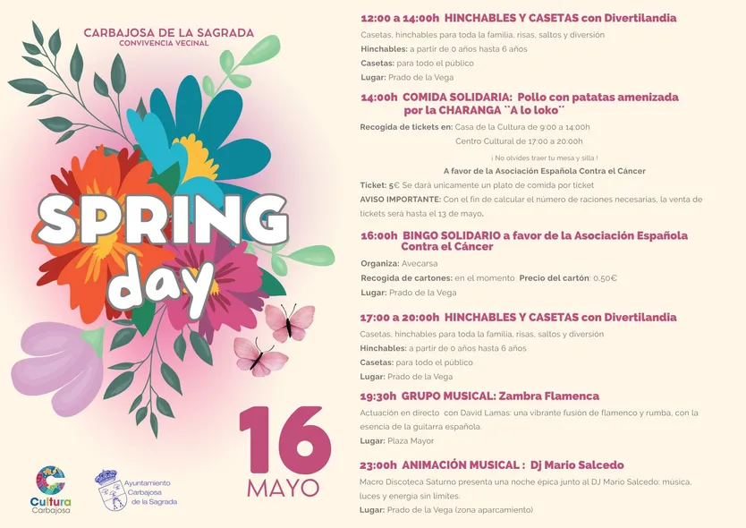 SPRING DAY Convivencia Vecinal Cartel General jpg