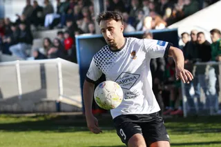 Javier Martín, con el 9 del Ciudad Rodrigo