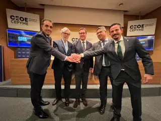 Acto por la unión empresarial de Salamanca llevado a cabo este miércoles 6 de abril