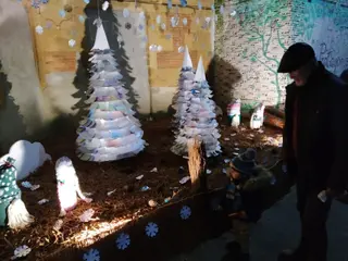 Encendido del árbol de Navidad en Villoruela
