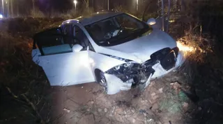 Accidente de tráfico en la Glorieta Obispo Bobadilla