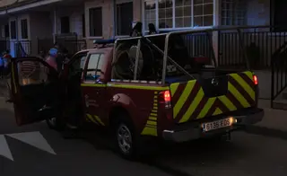 Un Vehículo De Bomberos De La Diputación De Salamanca En Una Intervención En La Provincia. Imagen De Archivo