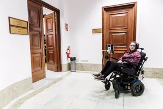Paciente afectada por ELA. Foto EP