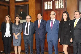 El rector se entrevista con la ministra de Relaciones Exteriores de Colombia