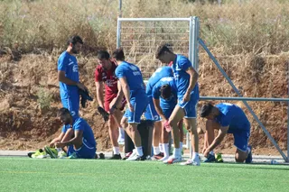 Entrenamiento de pretemporada de Unionistas.