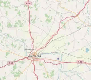 MAPA A-62 en Salamanca