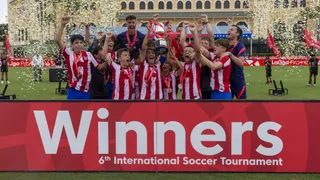 Los canteranos del Atlético de Madrid celebran el título | FOTO ATLETI ACADEMIA