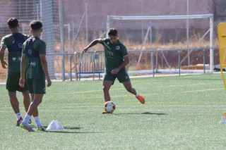 Primer entrenamiento de Mario Simón como entrenador de Unionistas