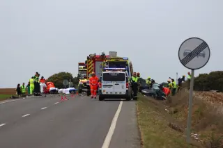 Fotografía de archivo de un accidente ocurrido en Parada de Arriba el 29 de abril