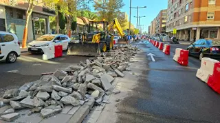 Obras en el Paseo de los Madroños