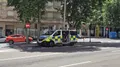 Un furgón de la Policía Local en la avenida de Italia donde ha tenido lugar el accidente | Andrea Mateos