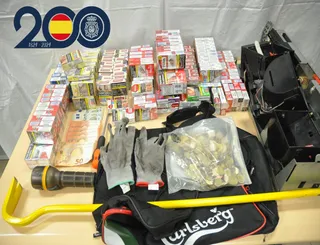 Imagen de lo incautado por los agentes de la Policía Nacional