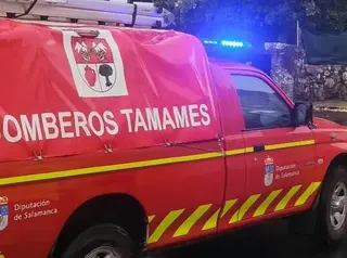 Bomberos de Tamames en una foto de archivo