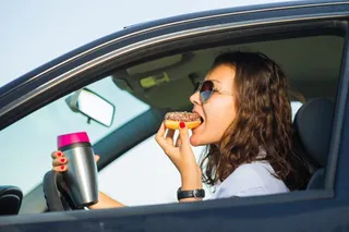 Eating while driving