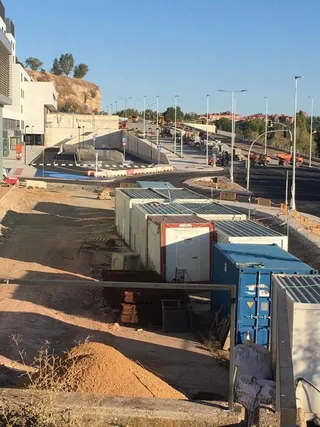 Foto estado obras vial nuevo hospital