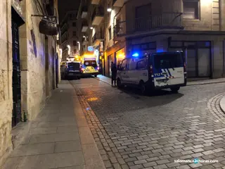 Imagen de un suceso anterior en la calle Miñagustín | FOTO: Salamanca24horas.com