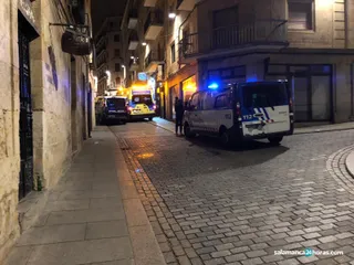 Imagen de un suceso anterior en la calle Miñagustín | FOTO: Salamanca24horas.com
