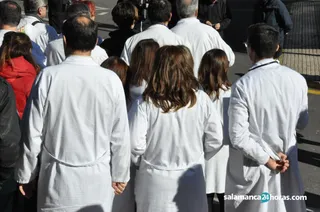 Médicos de Salamanca. Foto de archivo