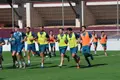 Imagen de un entrenamiento de Unionistas. 