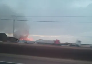 Incendio nave de Pedrosillo el Ralo