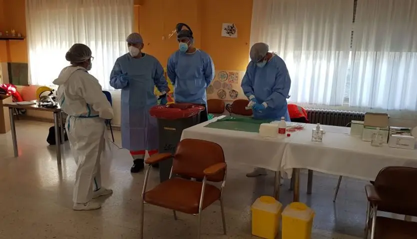 Vacunación COVID en la residencia de Ciudad Rodrigo