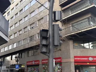 Fallo en el semáforo de la avenida de Mirat, lunes 27 de febrero