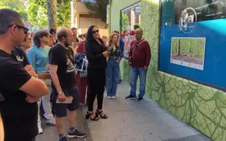 Escaparates convertidos en espacio de arte en Garrido