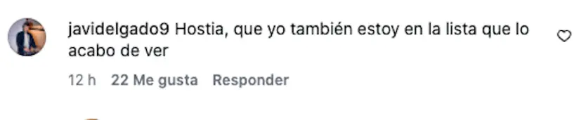 Javi Delgado, Indicando Que Se Enteraba Por Sorpresa En Redes Sociales
