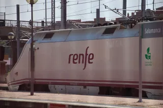 Tren en la estación de Salamanca