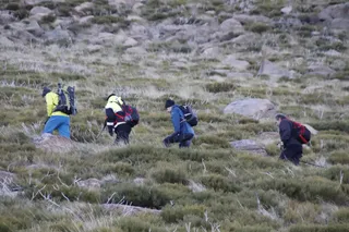Dispositivo de búsqueda por el montañero desaparecido