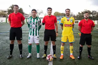 David García de Loma, árbitro del Guijuelo Arandina | FOTO CD GUIJUELO