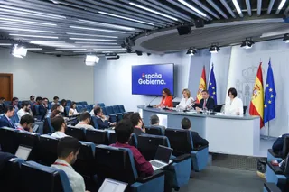 Archivo - Imagen de archivo de una rueda de prensa posterior al Consejo de Ministros. - Gustavo Valiente - Europa Press - Archivo