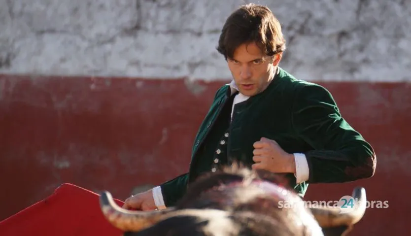 Juan del Álamo en un tentadero en la ganadería de Pilar Población. Foto Juanes