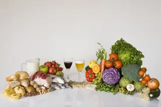 Imagen de archivo de alimentos de la dieta mediterránea