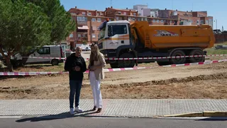 Aparcamiento de una parcela municipal en la calle Zurbarán. Foto Ayuntamiento de Santa Marta