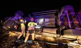 El vuelco de un camión en la A-62 a la altura de Fuentes de Oñoro deja un fallecido esta madrugada | Foto: ICAL