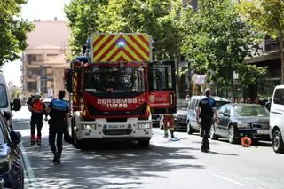 Incendio en una cocina en Torres Villarroel 