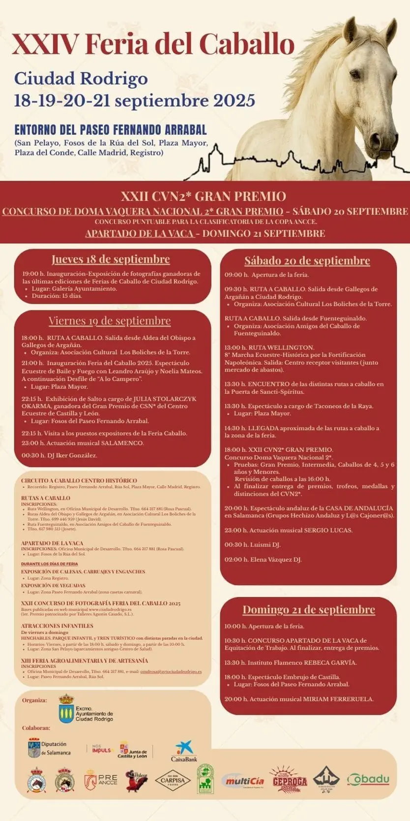 Cartel Feria del Caballo de Ciudad Rodrigo 2025
