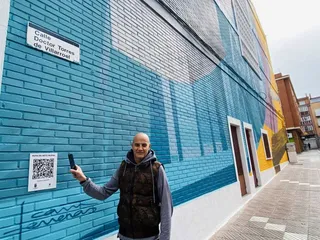 Santa Marta coloca en sus murales códigos QR para guiar al visitante