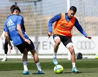 Bruno Iglesias, en un entrenamiento del Real Madrid | FOTO REAL MADRID