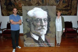 La Casa Unamuno expone el retrato del célebre rector realizado por Florencio Maíllo
