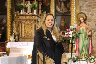 Elena Nieto, alcaldesa de Santibáñez de la Sierra