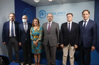 Bienvenido de Arriba, Javier Iglesias, Esther del Brío, Pedro Rollán, Francisco Vázquez y Carlos García Carbayo