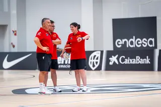 Raquel Romo, en la concentración de la Selección Española de baloncesto | FOTO BALONCESTO ESP