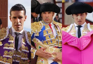 Alejandro Talavante, Emilio de Justo y Andrés Roca Rey. Foto S24H