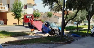 Accidente en San Cristóbal de la Cuesta | FOTO SALAMANCA24HORAS.COM