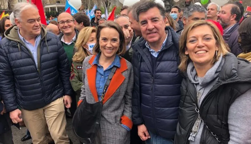 El diputado popular salmantino José Antonio Bermúdez de Castro, presente en la manifestación | Partido Popular
