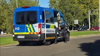 Herido un motorista de unos 20 años tras colisionar con un turismo en Salamanca
